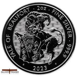 2023 Tudor Beasts Yale of Beaufort 2oz Silver Bullion Coin