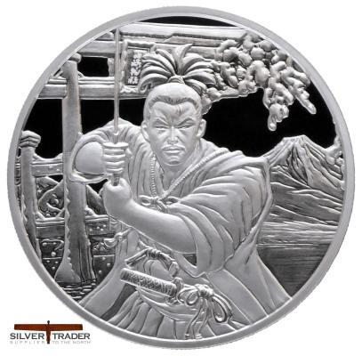 2022 Samurai Ancient Warriors 1oz Fiji Silver Bullion Coin