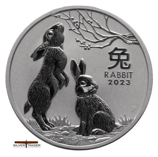 2023 Australian 2oz year of the Rabbit Silver Bullion Coin