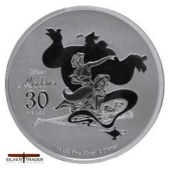 2022 Aladdin 30th Anniversary Disney 1oz Silver Bullion Coin