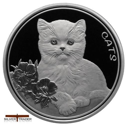 2022 Fiji Cats 1oz 999 Silver Bullion Coin