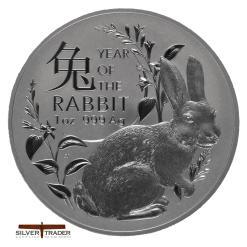 2023 Australian Ram Lunar Rabbit 1oz Silver Bullion Coin