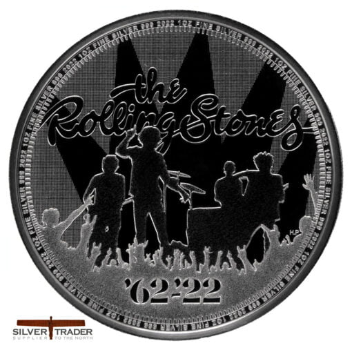 2022 The Rolling Stones Music Legends 1 oz Silver Bullion Coin