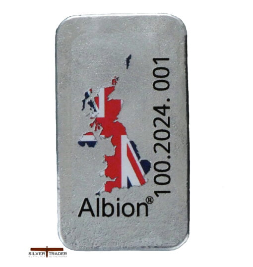2024 Albion 100 Gram Trademarked 999 Silver Bullion Bar