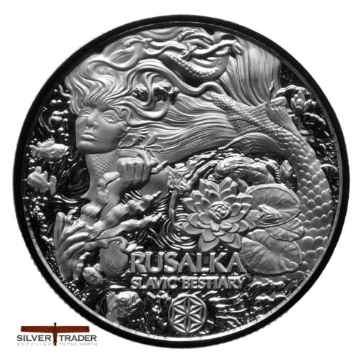 2022 Rusalka Water Spirit Slavic Bestiary 1oz Silver Bullion Coin