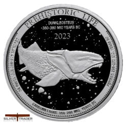 2023 Dunkleosteus Prehistoric Life Congo 1oz Silver Bullion Coin