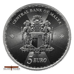 2023 Maltese Cross 5 Euro 1oz Silver Bullion Coin