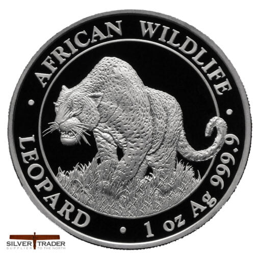 2023 Somalian Leopard African Wildlife 1oz Silver Bullion Coin