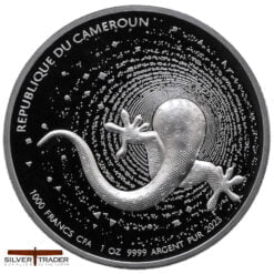 Alternative view of 2023 Geco Herpeton Ultra High Relief 1oz Silver Bullion Proof