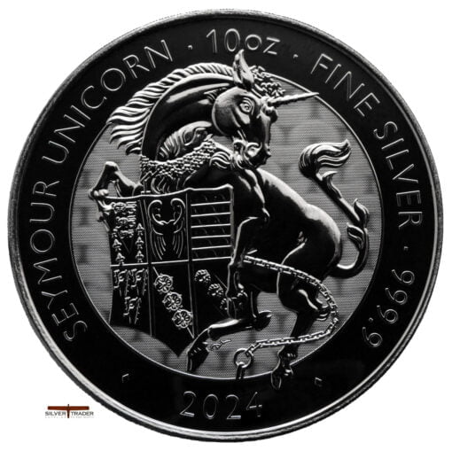 2024 Seymour Unicorn Tudor Beasts 10oz Silver Bullion Coin