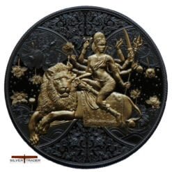 2023 Durga Hindu Goddess Dark Gilded 1oz Silver Bullion Proof
