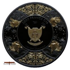 2023 Durga Hindu Goddess Dark Gilded 1oz Silver Bullion Proof