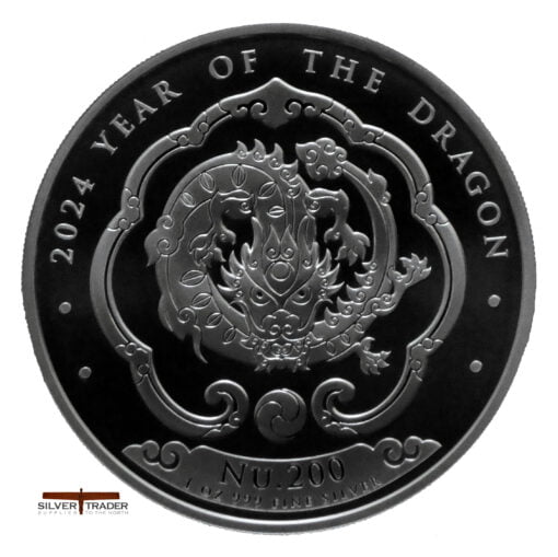 2024 Bhutan Lunar Dragon 1 oz Silver Bullion Coin