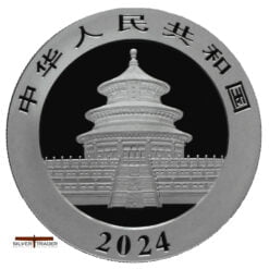 Alternative view of 2024 Chinese Panda 30 gram 999 Silver Bullion Coin