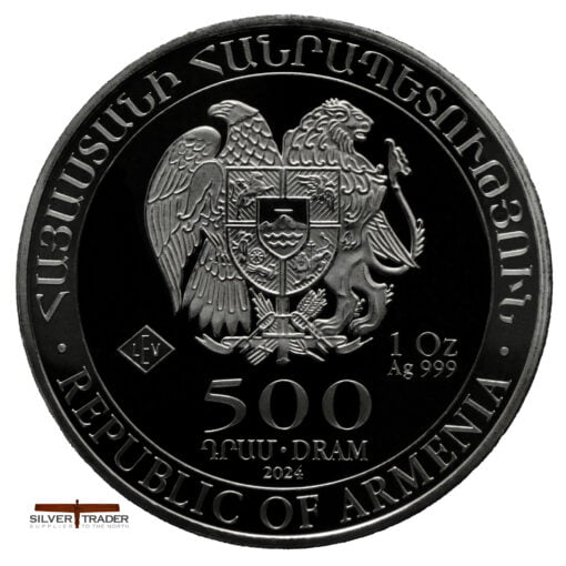 2024 Noahs Ark 1 oz Armenian Silver Bullion Coin