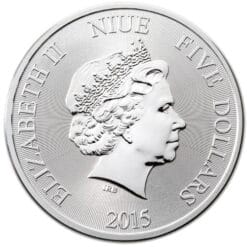 Alternative view of 2015 Hawkesbill Turtle New Zealand 2oz Silver Bullion Coin