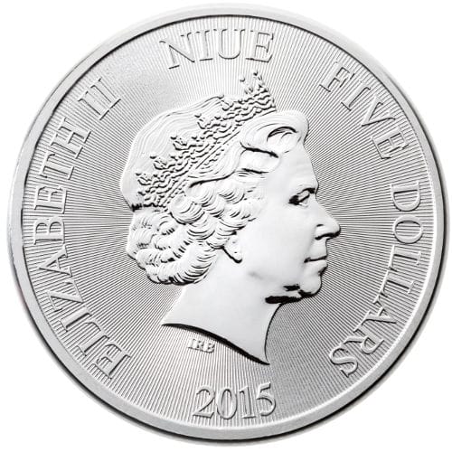 2015 Hawkesbill Turtle New Zealand 2oz Silver Bullion Coin - Image 2