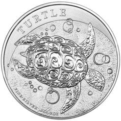 2015 Hawkesbill Turtle New Zealand 2oz Silver Bullion Coin