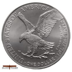 Alternative view of 2024 Christmas Reindeer Coloured American Eagle Silver Bullion Coin