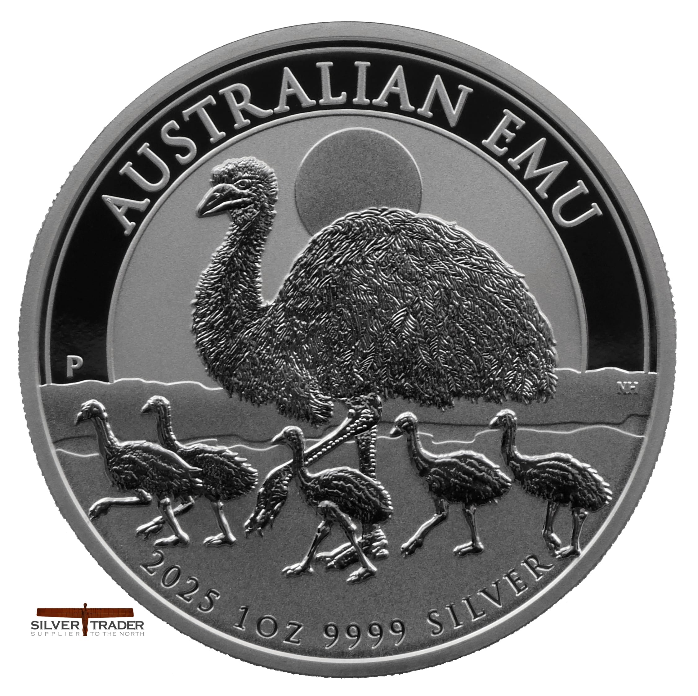 2025 Australia $1 Emu 1 Oz Silver Coin, .9999 Fine Silver, Perth Mint BU, Uncertified