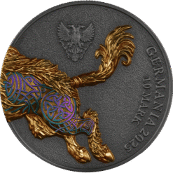 Alternative view of 2025 Gullinbursti HR Germania Beasts 2oz Silver Bullion Round