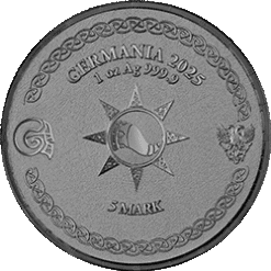 Alternative view of 2025 Heimdall Ragnarok 5 Mark 1oz Silver Bullion Round