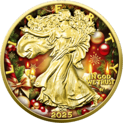 Alternative view of 2025 Nutcracker Prince Colour American Eagle Silver Bullion Coin