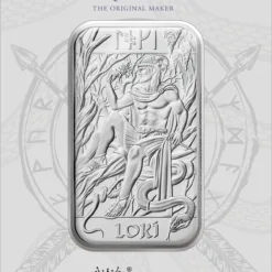 2025 Loki Norse Gods Germania Mint 1oz Silver Bullion Bar