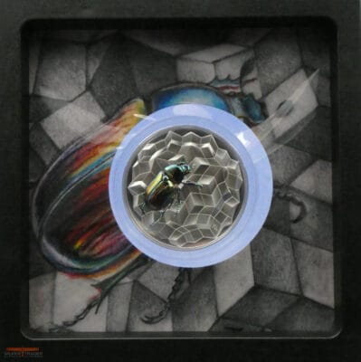 2025 Coloured Scarab Beetle Entoma UHR 1oz Silver Bullion Proof