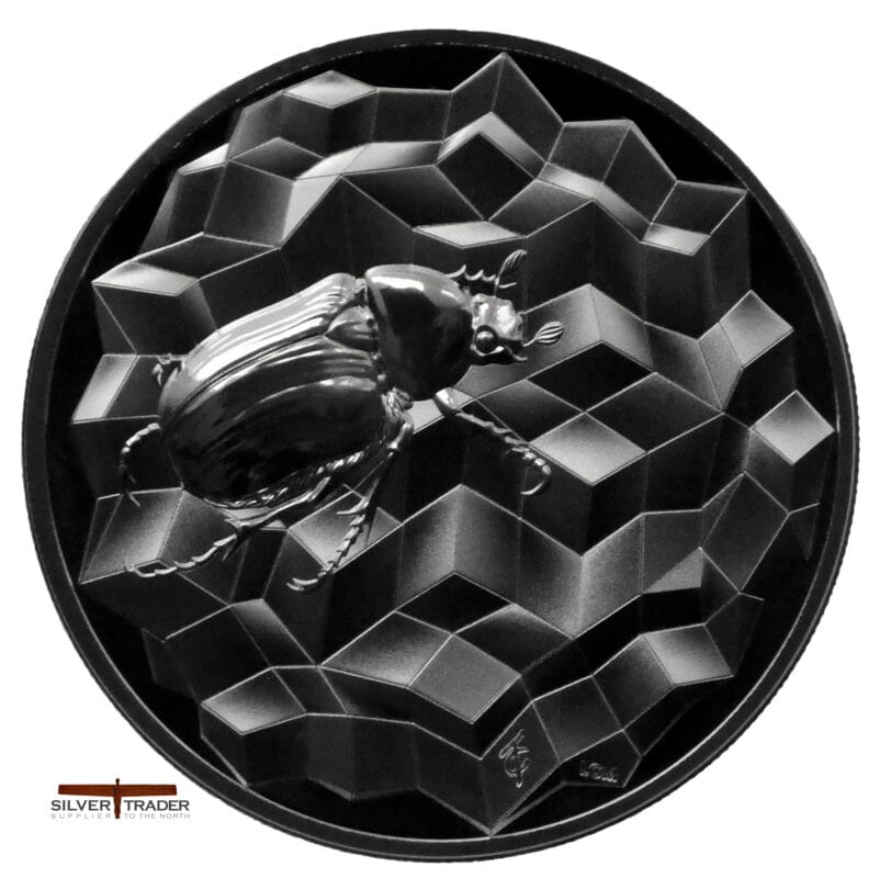 2025 Scarab Beetle Entoma UH Relief 1oz Silver Bullion Proof