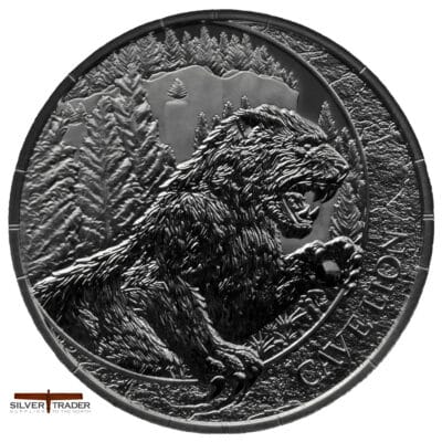 2026 Cave Lion Megafauna 1oz Silver Bullion