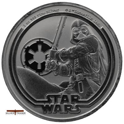 2026 Darth Vader Star Wars 1oz Silver Bullion Coin