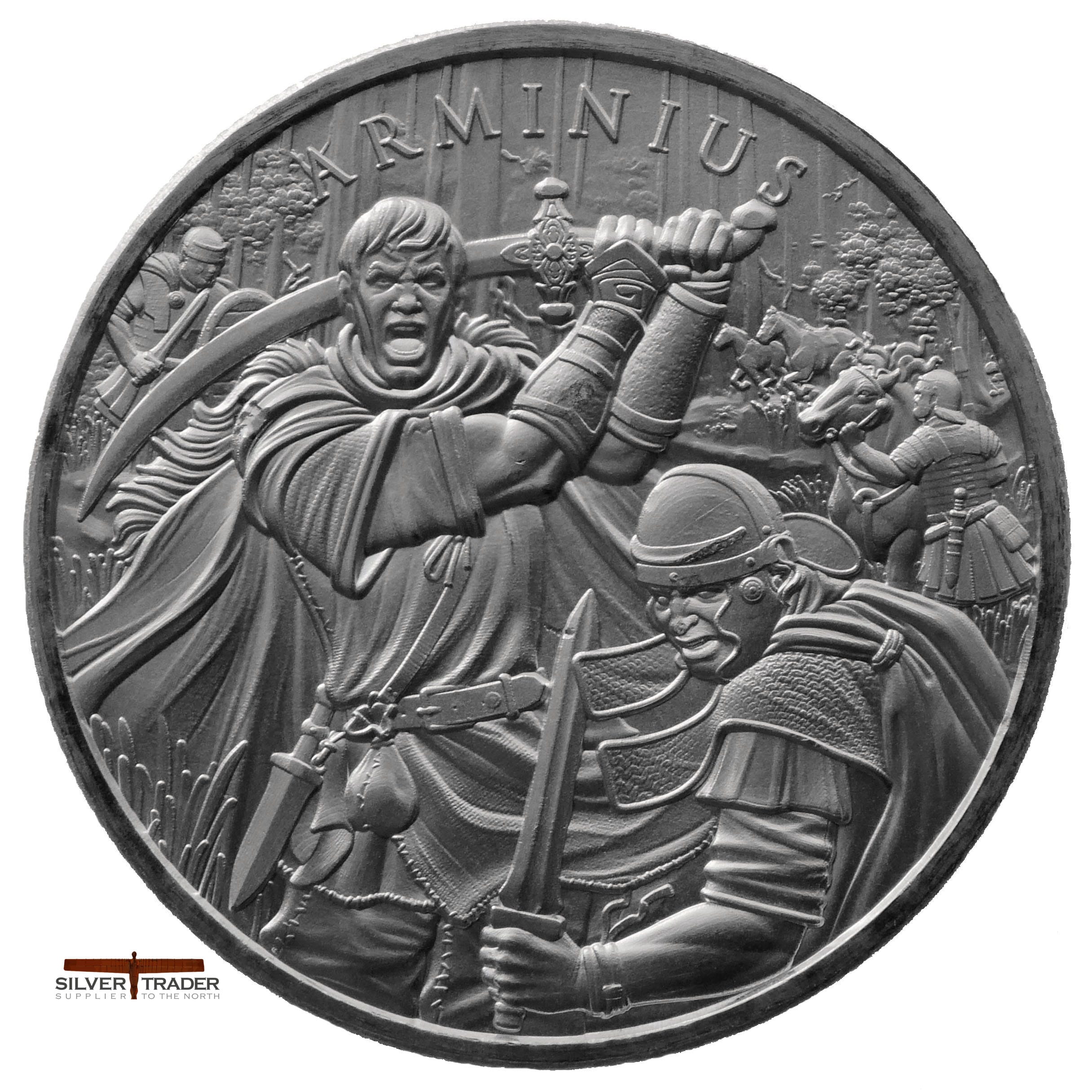 2026 Arminius Legendary Warriors 1oz Silver Bullion Round