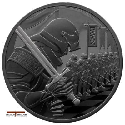 2026 Chess Pawn Niue Black 1oz Silver Bullion Proof