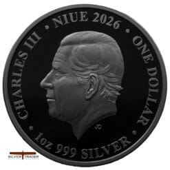 2026 Chess Pawn Niue Black 1oz Silver Bullion Proof