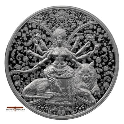 2026 Durga Hindu Goddess 1oz High Relief Silver Bullion Coin