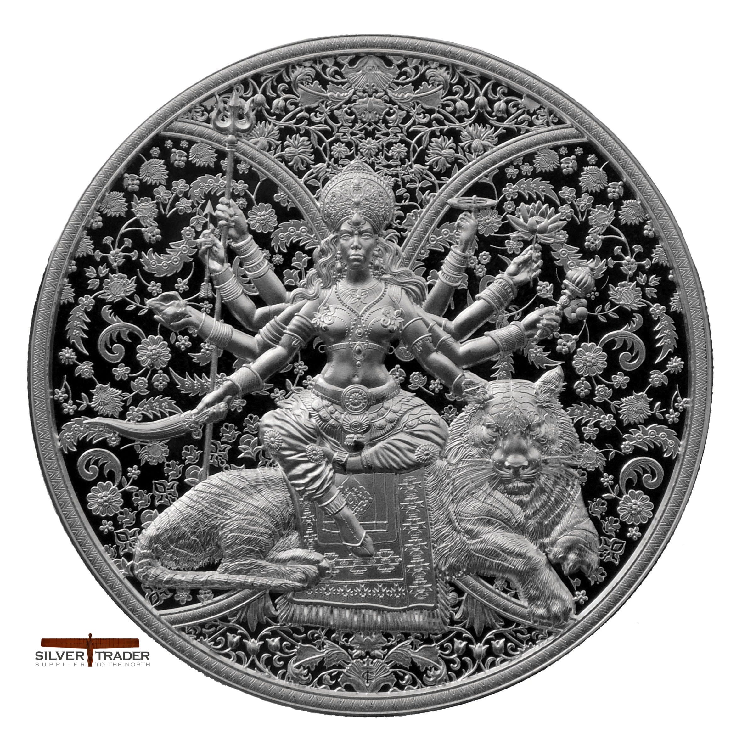 2026 Durga Hindu Goddess 1oz High Relief Silver Bullion Coin
