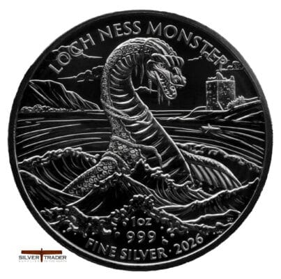 2026 Nessie Loch Ness Monster 1oz Silver Bullion Coin