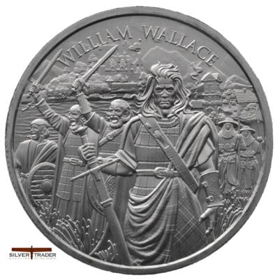 2026 William Wallace Legendary Warriors 1oz Silver Bullion Round