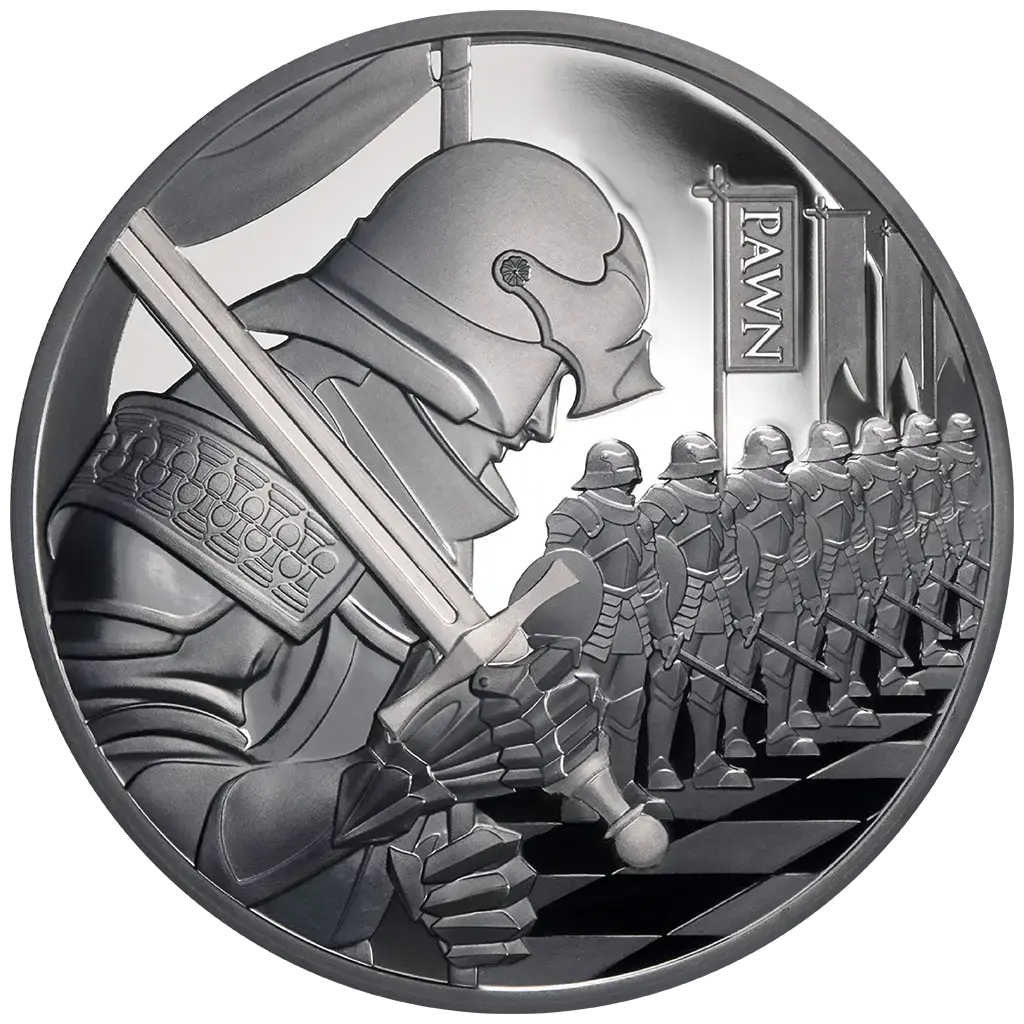 2026 Chess Pawn Niue Black 1oz Silver Bullion Proof - Image 5