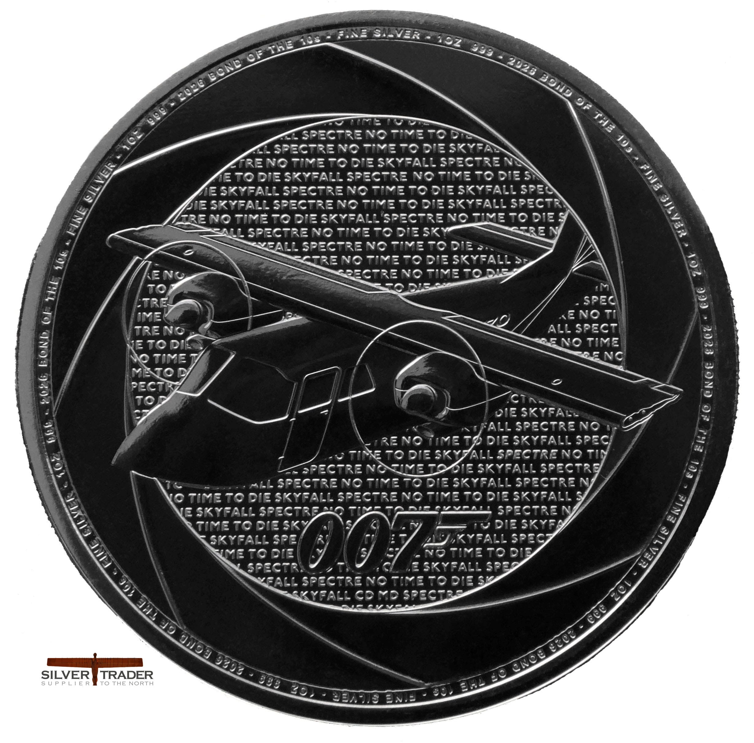 2026 James Bond 2010's Six Decades of 007 1oz Silver Bullion Coin
