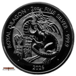 2026 Royal Dragon Tudor Beasts 2oz Silver Bullion Coin
