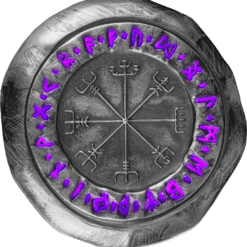 2026 Vegvisir Rune Germania Mint 2oz Silver Bullion Stamp Bar