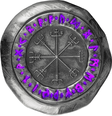 2026 Vegvisir Rune Germania Mint 2oz Silver Bullion Stamp Bar