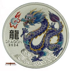 2024 Australian Lilac Lunar Dragon 1/2 oz Silver Bullion Coin