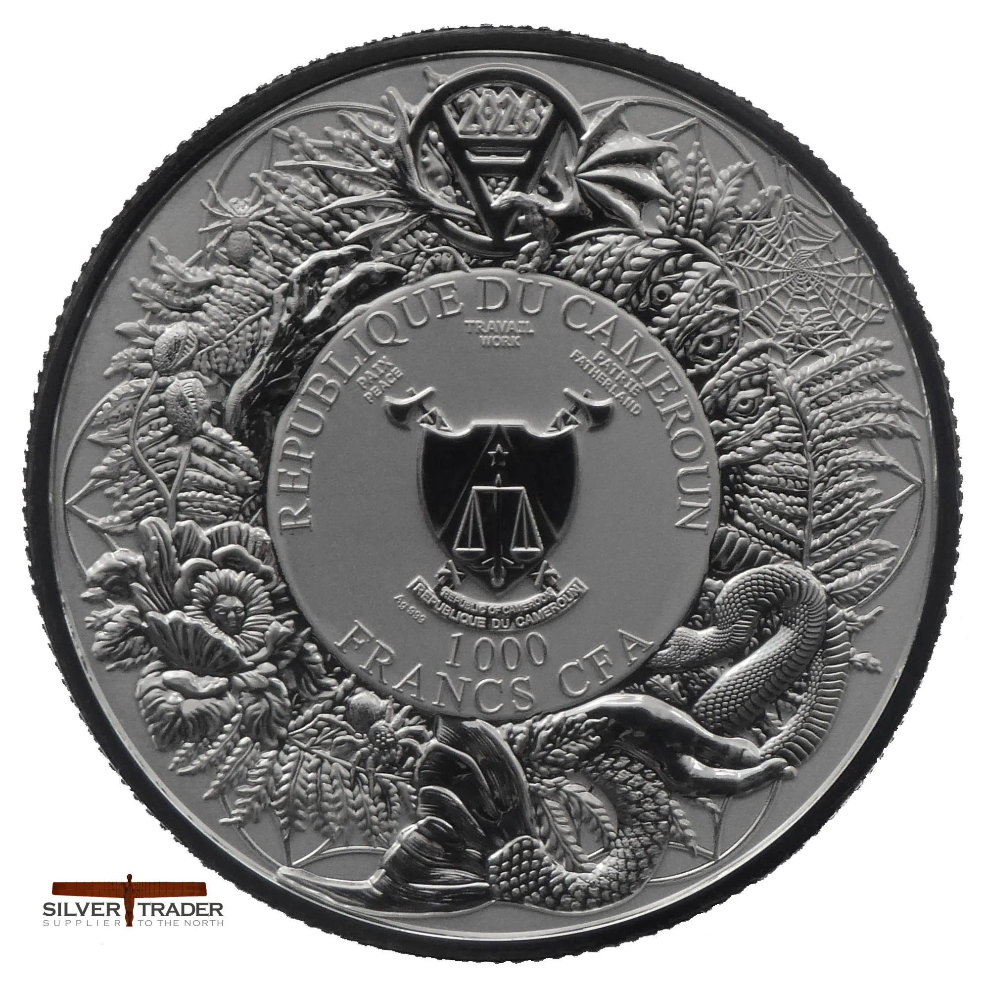 2026 Utopiec Water Spirit 2oz Slavic Bestiary Silver Bullion Coin - Image 2