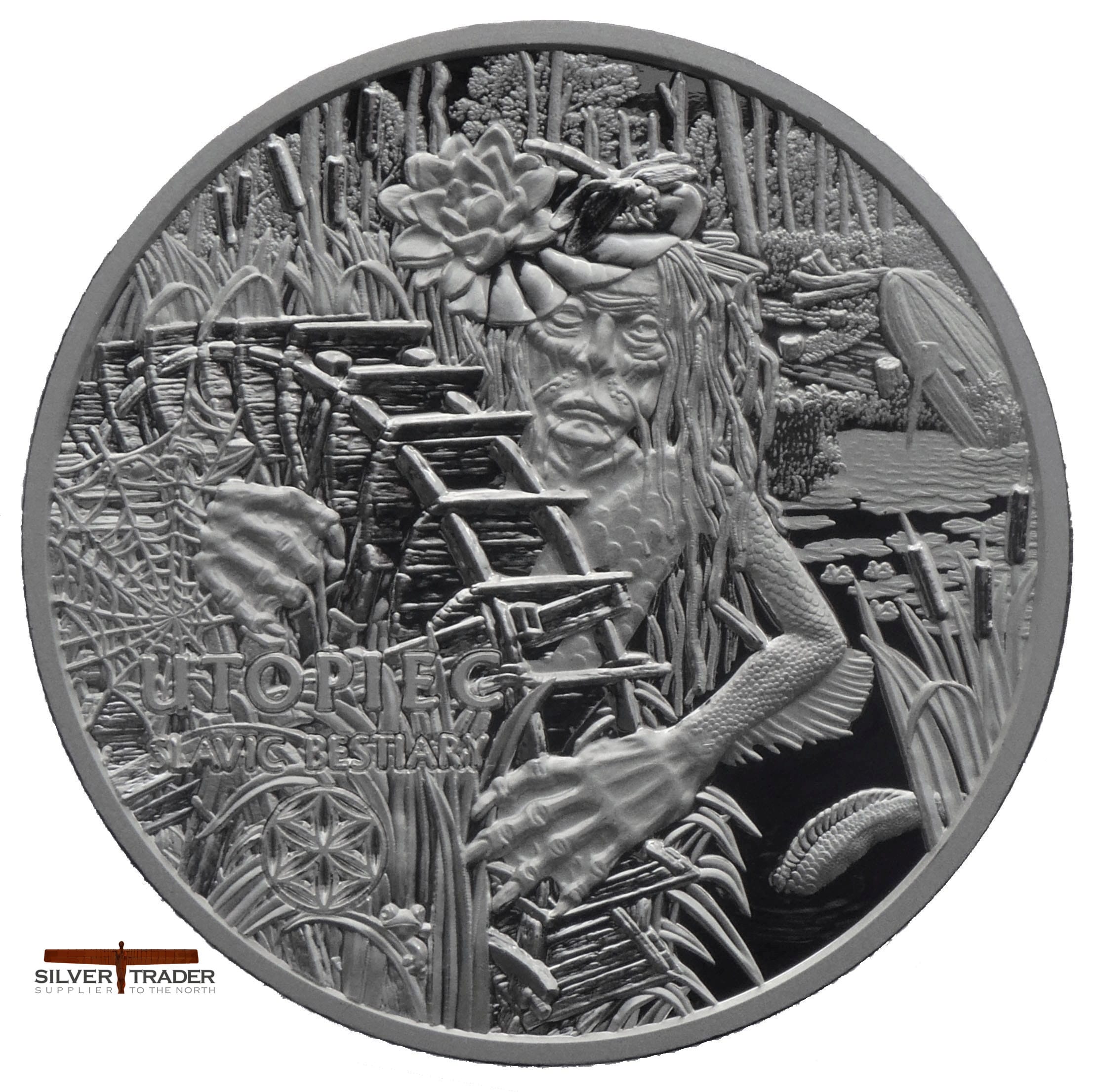 2026 Utopiec Water Spirit Slavic Bestiary 1oz Silver Bullion Coin