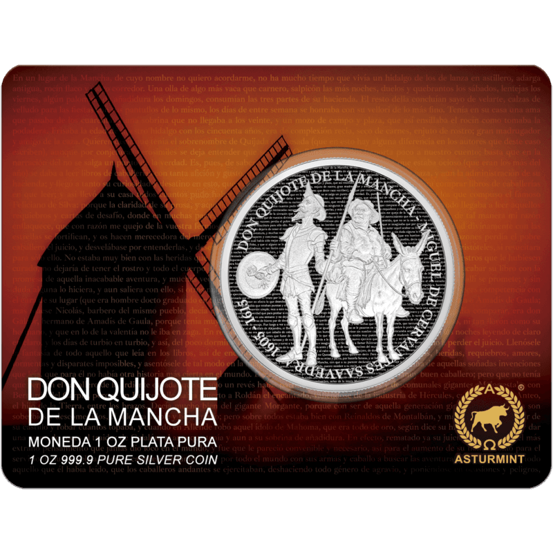 2026 Don Quijote De La Mancha 1oz silver Bullion Proof