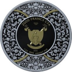 2026 Durga Hindu Goddess Dark Gilded 1oz Silver Bullion Proof - Image 4