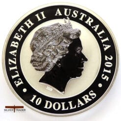 Alternative view of 2017 Australian kookaburra 10 oz Silver Bullion Coin